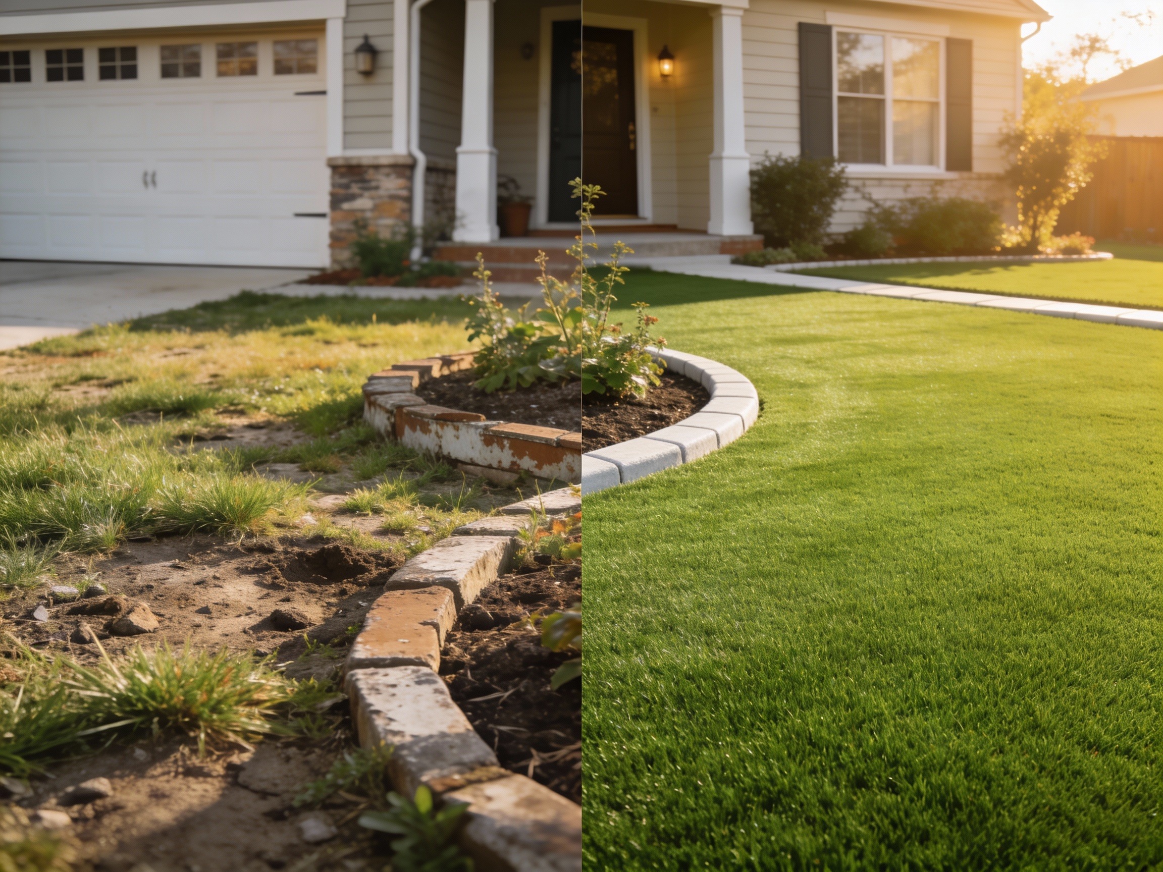 Backyard putting green